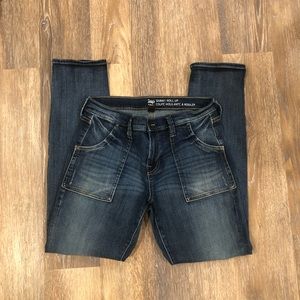 Gap Outlet Skinny Roll Up Jeans Medium Indigo 6 28